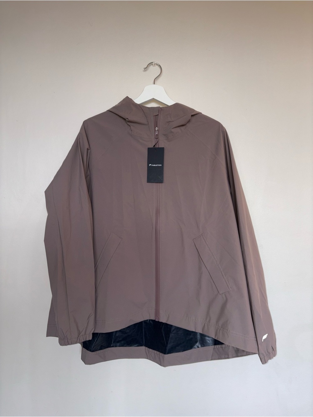 Fabletics Taupe Hooded Lightweight Jacket